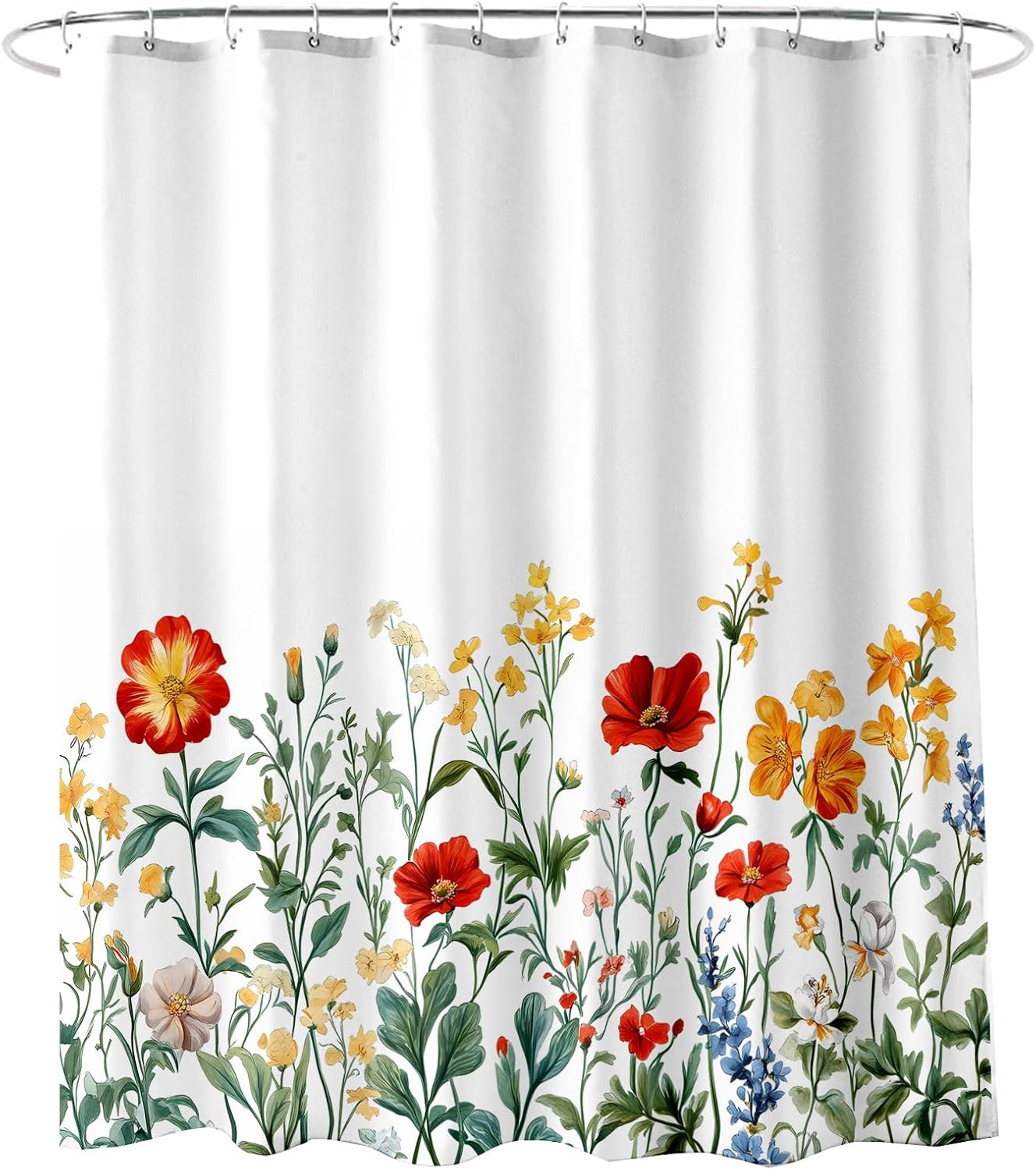 Custom Printed Bath Curtain — custom printed polyester bath curtain