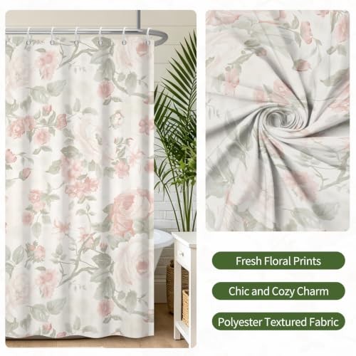 Custom Printed Bath Curtain — custom printed polyester bath curtain detail view