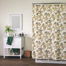Pontoise Shower Curtain — custom printed polyester bath curtain