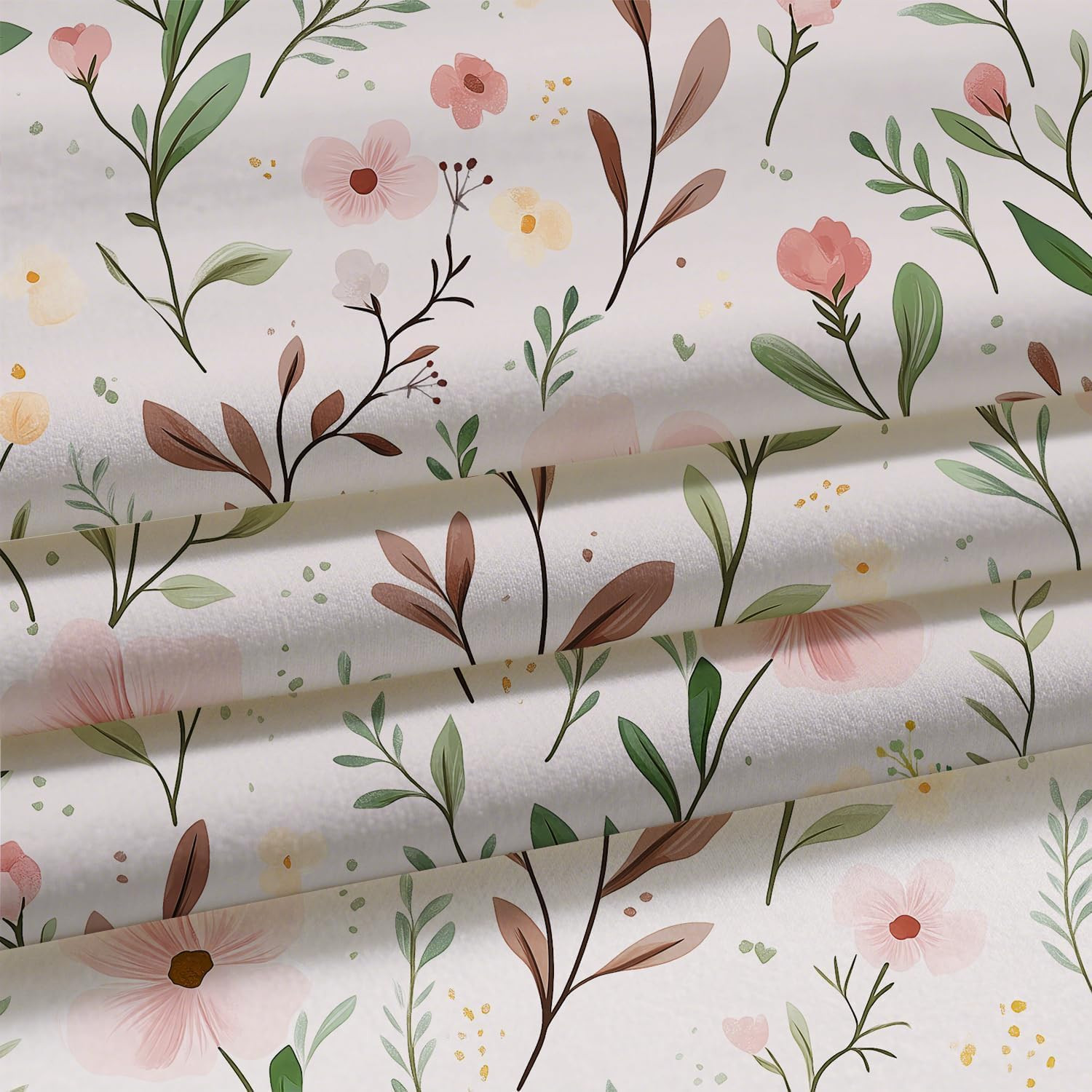 Custom Printed Bath Curtain — custom printed polyester bath curtain detail view