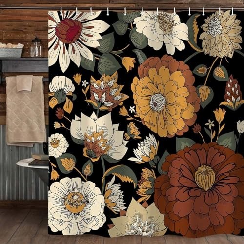Custom Printed Bath Curtain — custom printed polyester bath curtain detail view