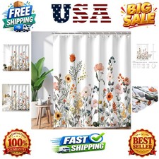 Floral Shower Curtains for Bathroom Flower Shower Curtain Pretty Shower Curta... — custom printed polyester bath curtain