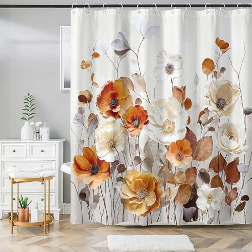 Custom Printed Bath Curtain — custom printed polyester bath curtain detail view