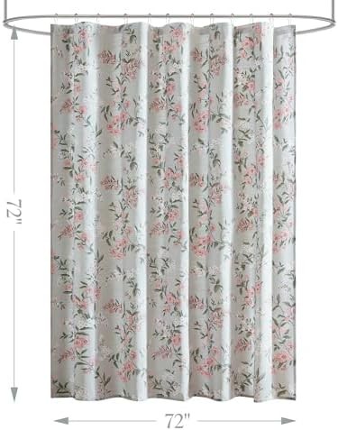 Custom Printed Bath Curtain — custom printed polyester bath curtain detail view