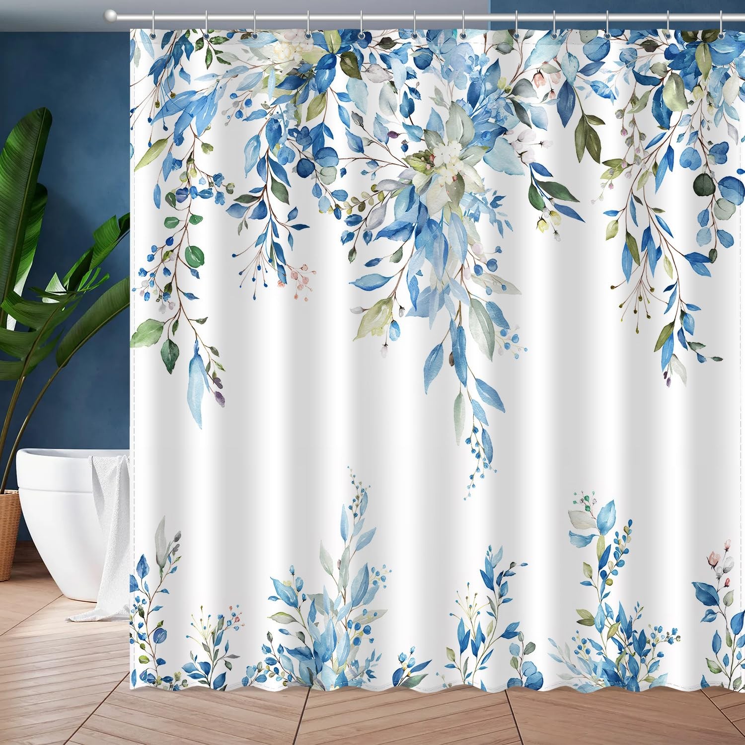Custom Printed Bath Curtain — custom printed polyester bath curtain