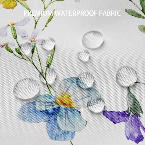 Custom Printed Bath Curtain — custom printed polyester bath curtain detail view
