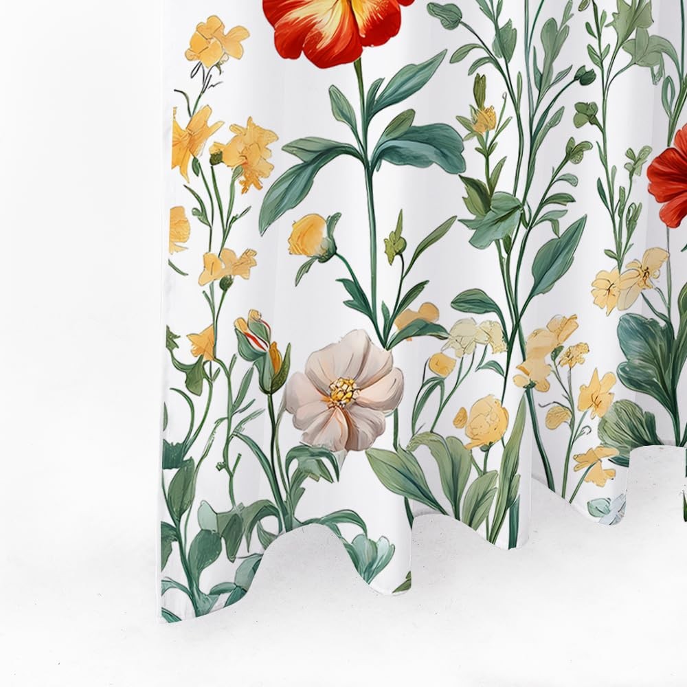 Custom Printed Bath Curtain — custom printed polyester bath curtain detail view