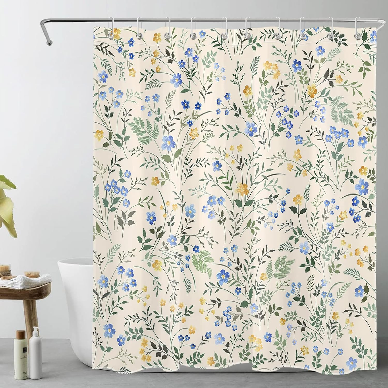 Custom Printed Bath Curtain — custom printed polyester bath curtain