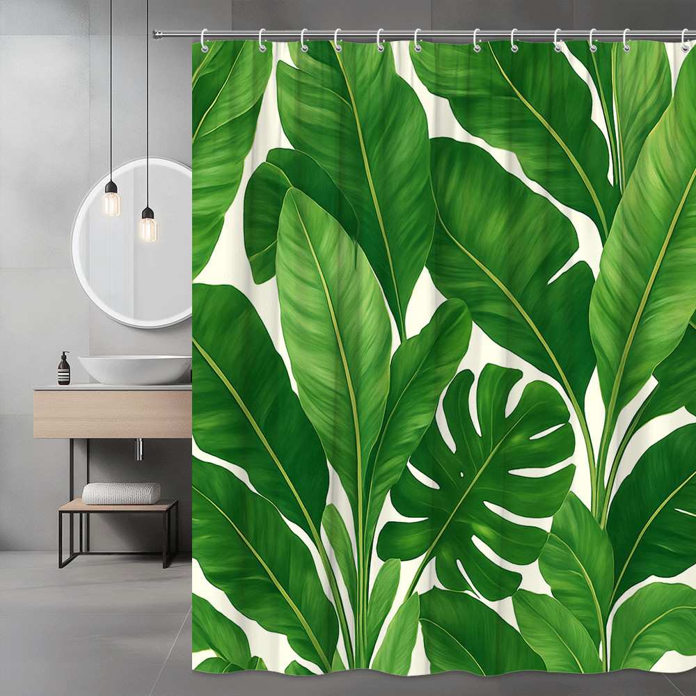 Custom Printed Bath Curtain — custom printed polyester bath curtain