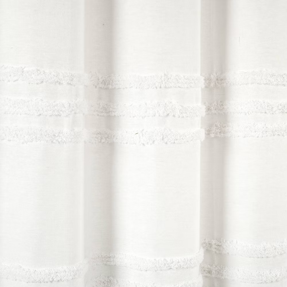Custom Printed Bath Curtain — custom printed polyester bath curtain detail view