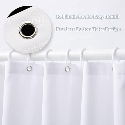 Custom Printed Bath Curtain — custom printed polyester bath curtain detail view