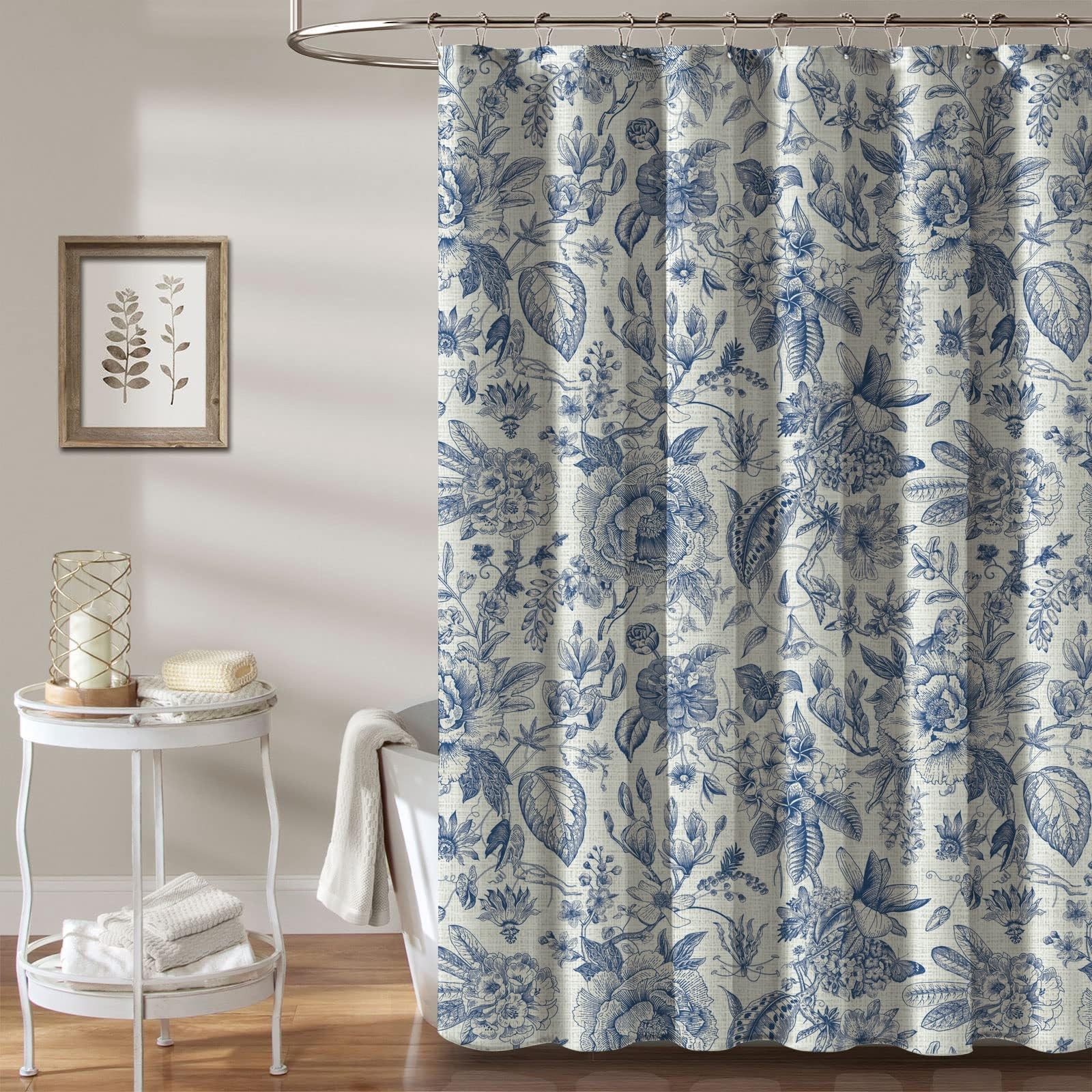 Custom Printed Bath Curtain — custom printed polyester bath curtain