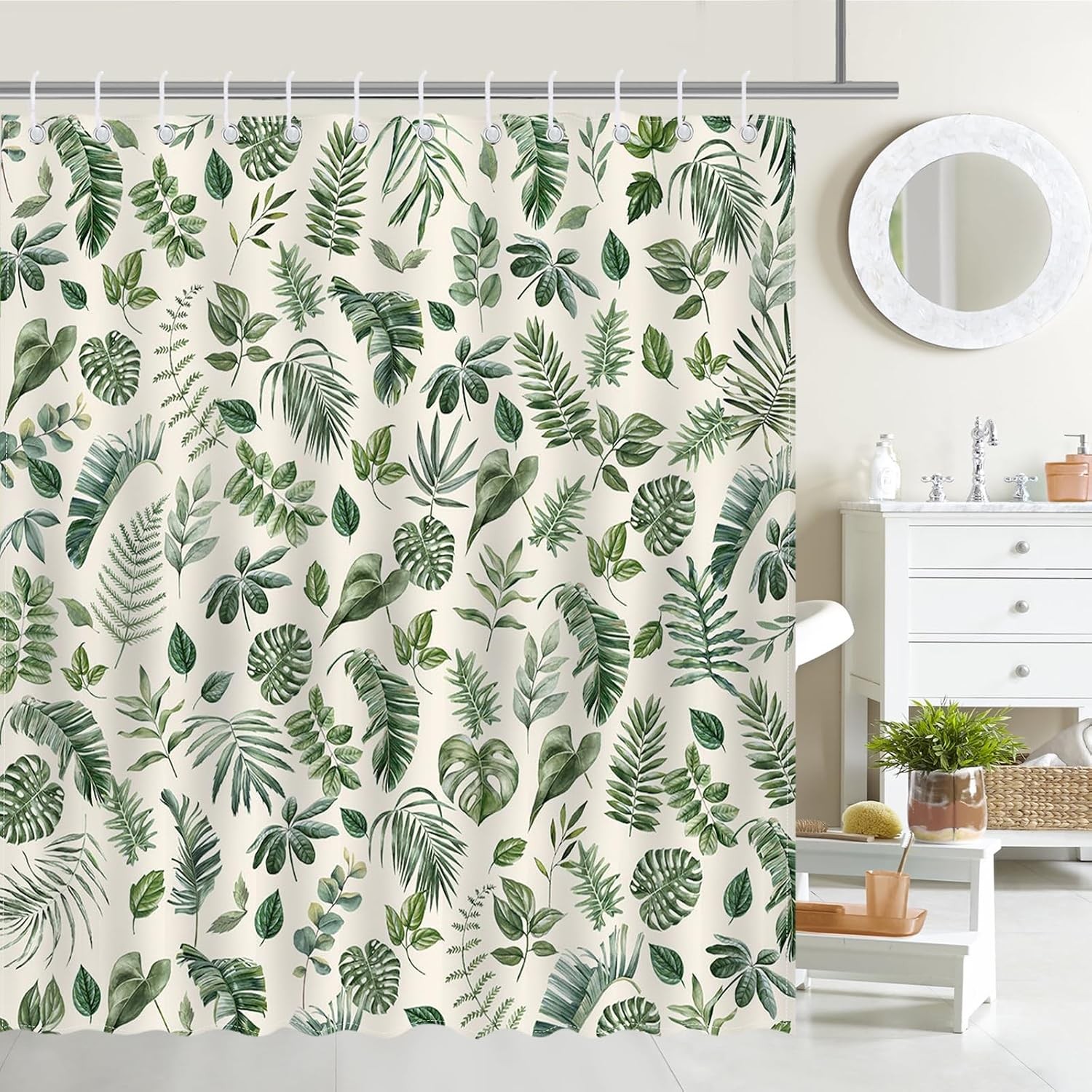 Custom Printed Bath Curtain — custom printed polyester bath curtain