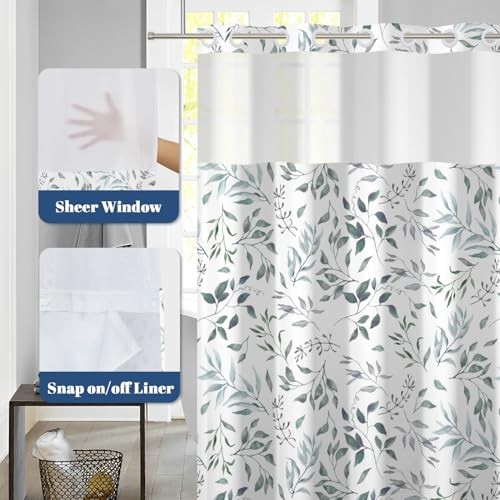 Custom Printed Bath Curtain — custom printed polyester bath curtain detail view