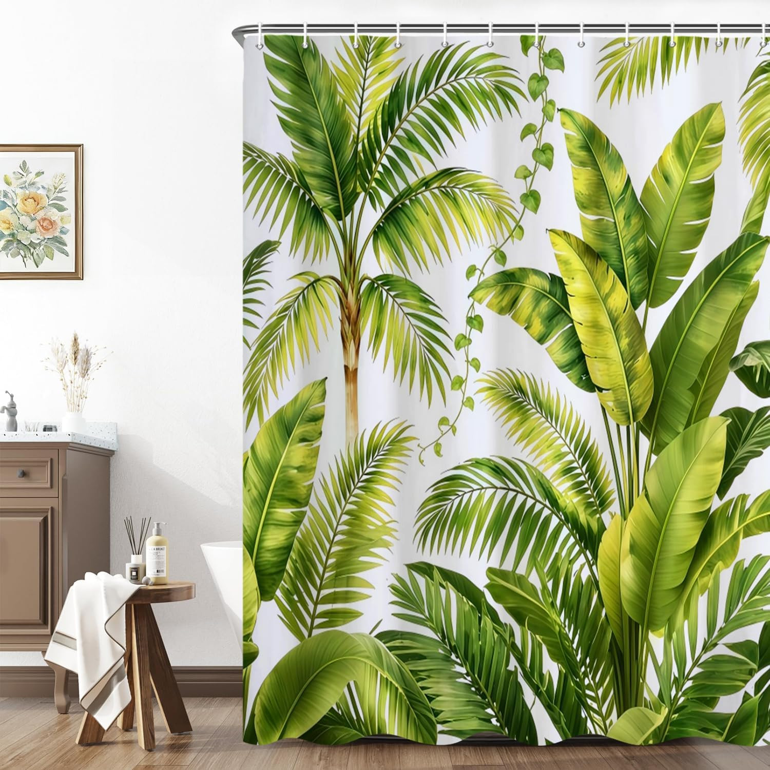 Custom Printed Bath Curtain — custom printed polyester bath curtain