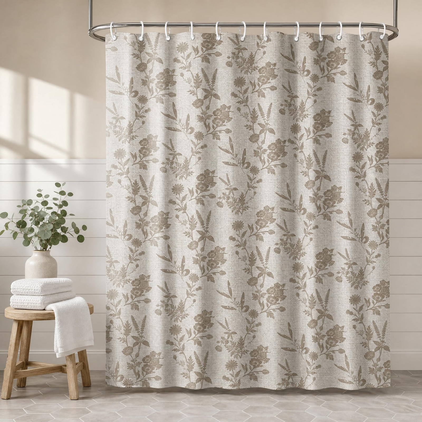 Custom Printed Bath Curtain — custom printed polyester bath curtain