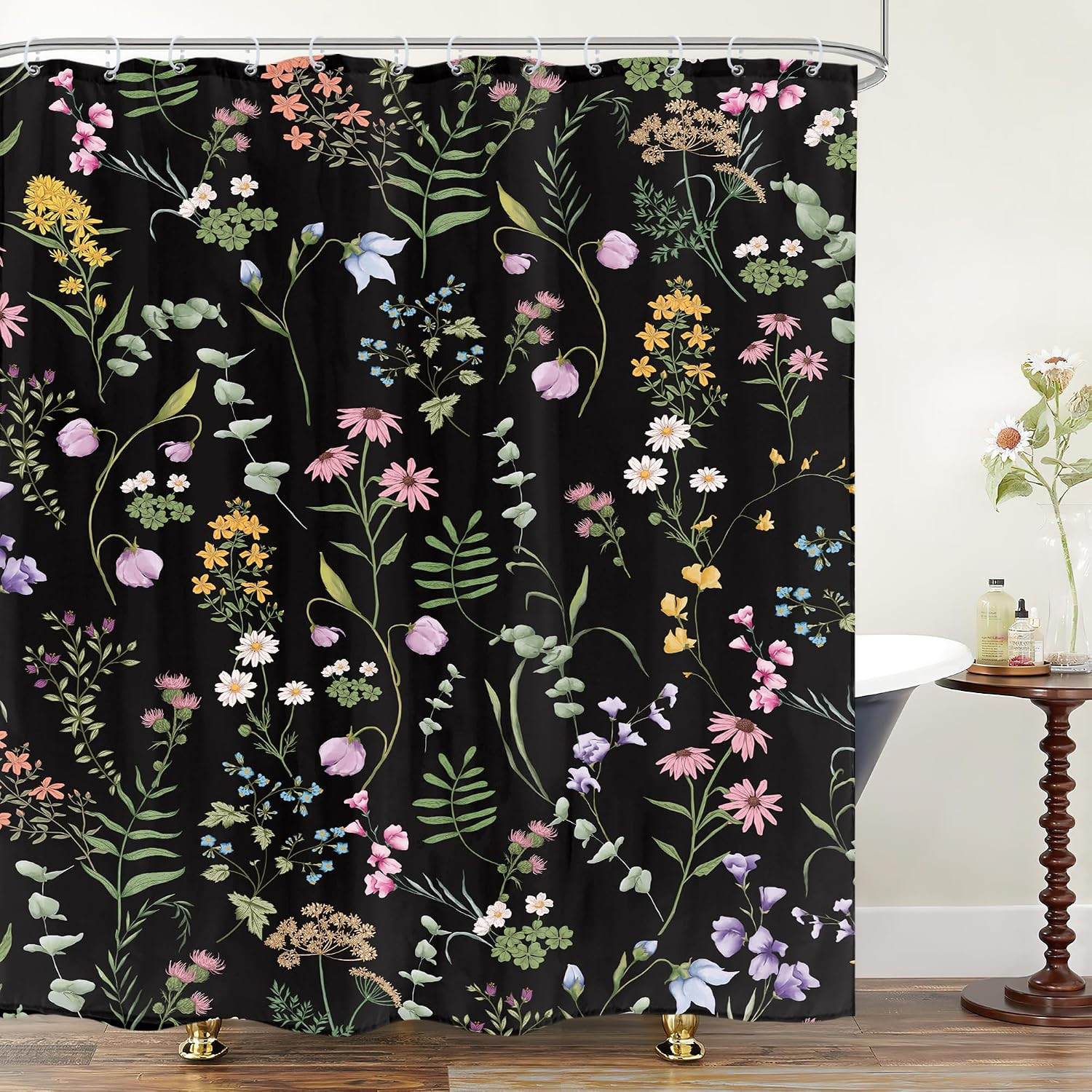 Custom Printed Bath Curtain — custom printed polyester bath curtain