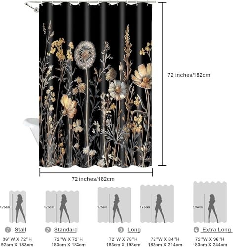 Custom Printed Bath Curtain — custom printed polyester bath curtain detail view