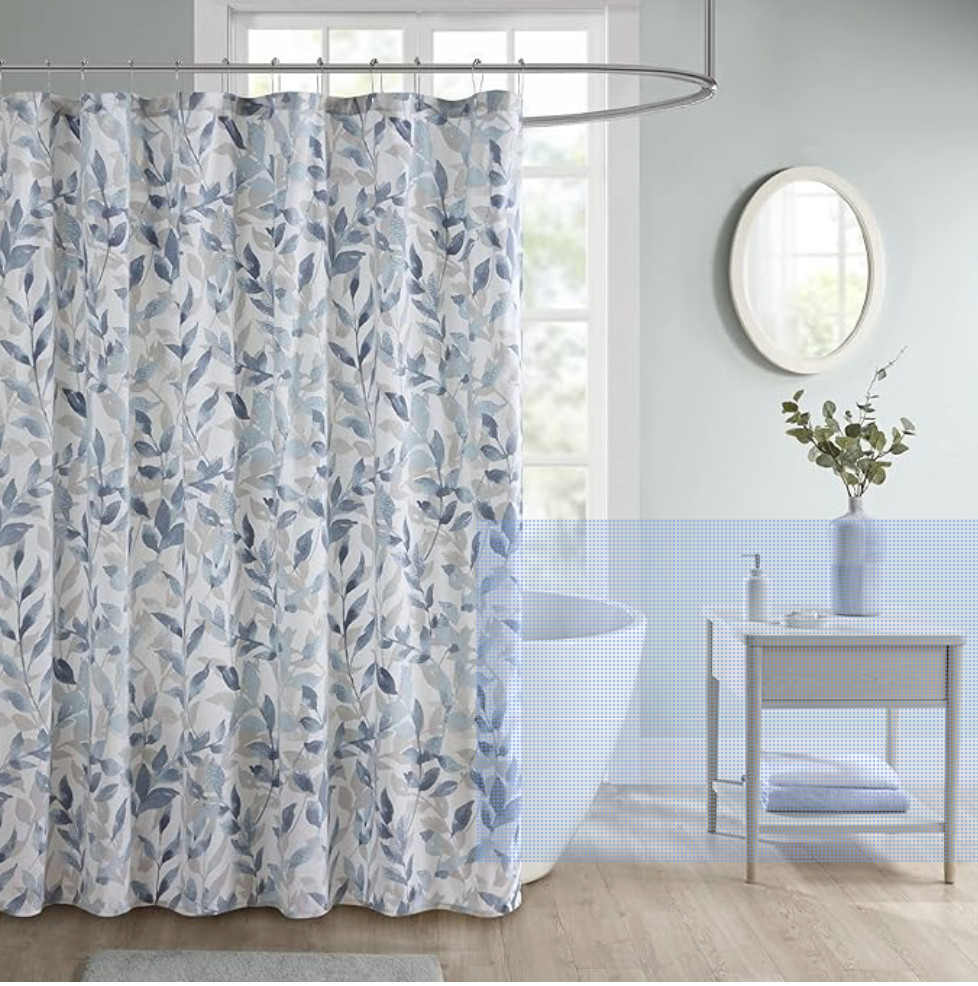 Custom Printed Bath Curtain — custom printed polyester bath curtain