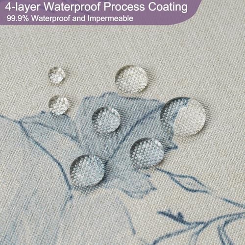 Custom Printed Bath Curtain — custom printed polyester bath curtain detail view