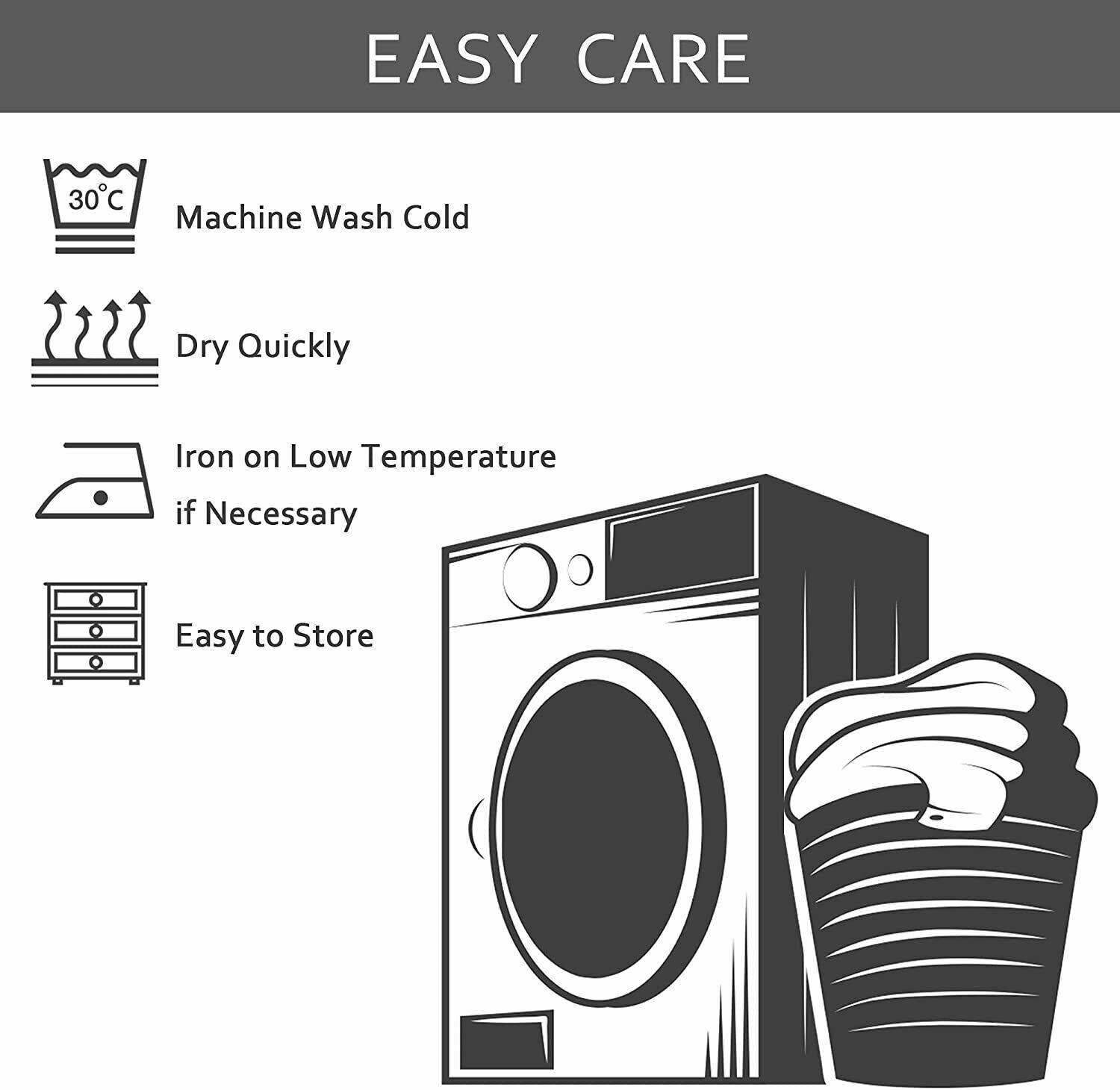 Custom Printed Bath Curtain — custom printed polyester bath curtain detail view