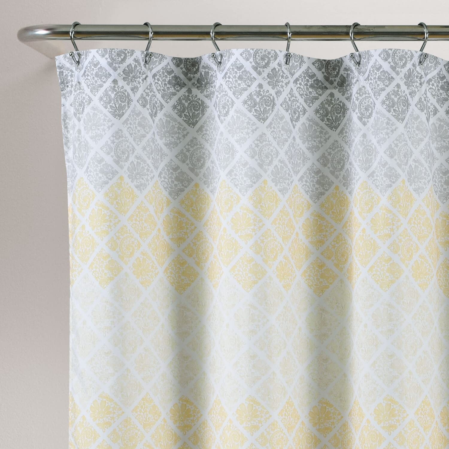 Custom Printed Bath Curtain — custom printed polyester bath curtain detail view