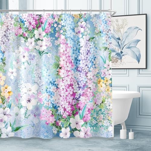 Custom Printed Bath Curtain — custom printed polyester bath curtain