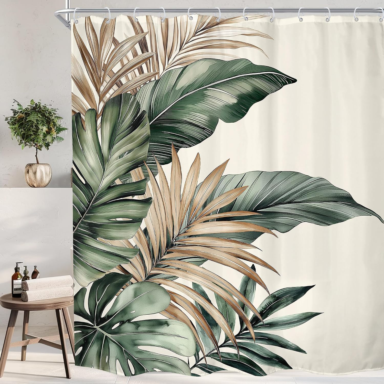 Custom Printed Bath Curtain — custom printed polyester bath curtain