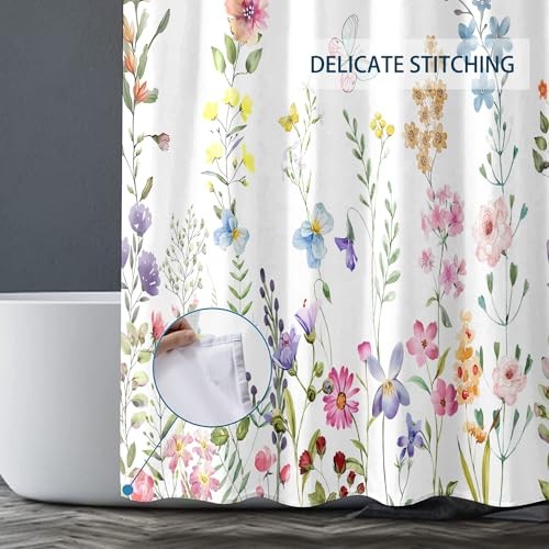 Custom Printed Bath Curtain — custom printed polyester bath curtain detail view