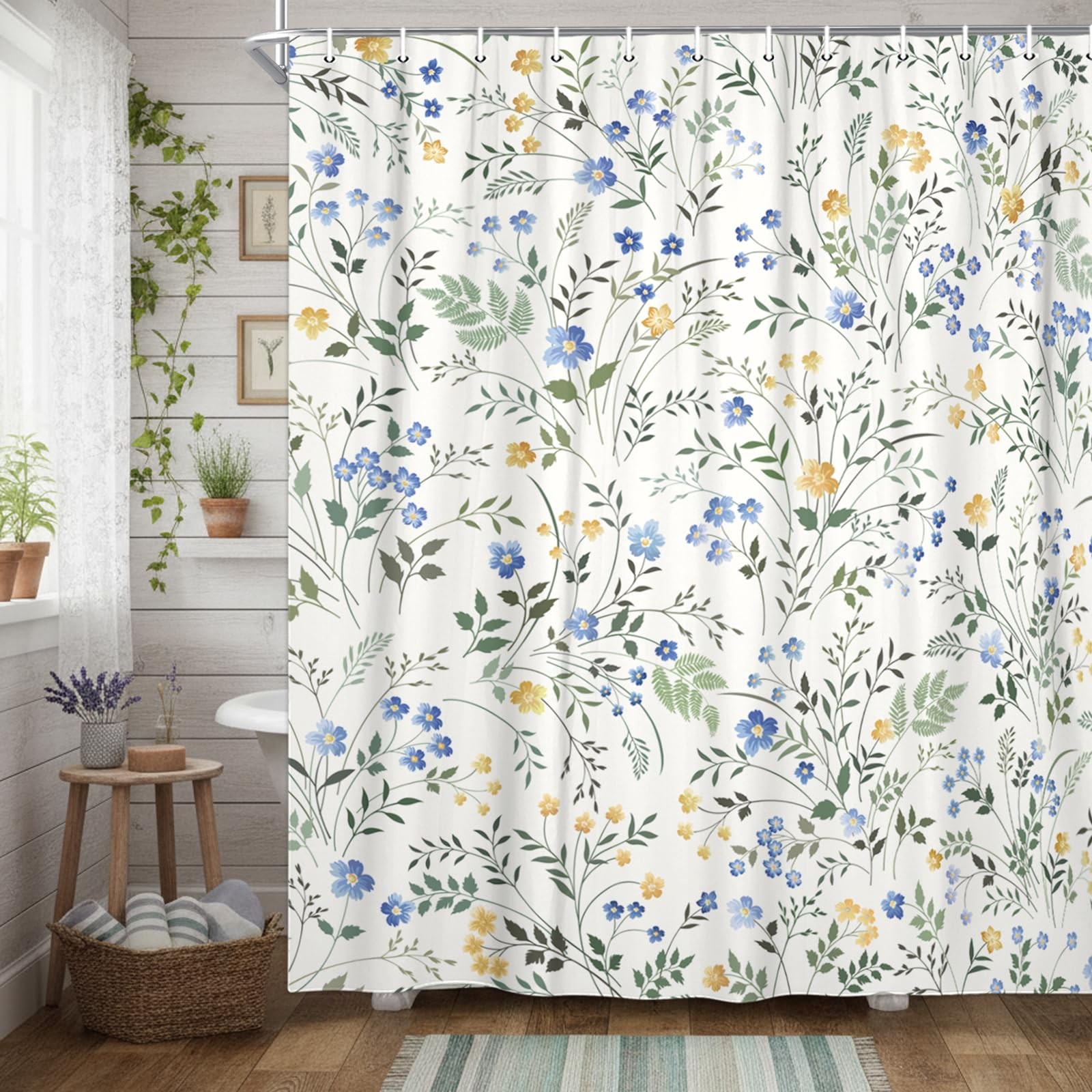 Custom Printed Bath Curtain — custom printed polyester bath curtain