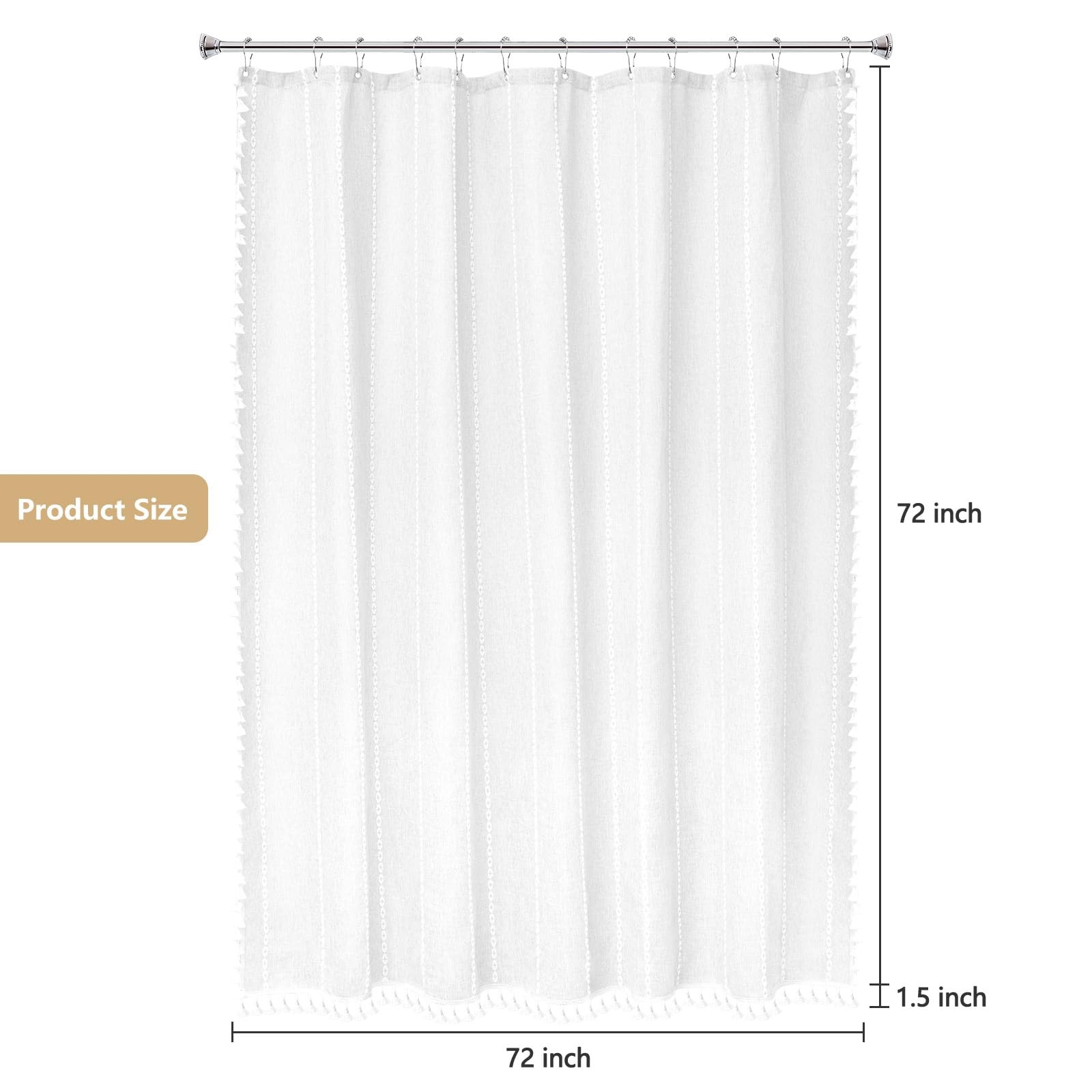 Custom Printed Bath Curtain — custom printed polyester bath curtain detail view