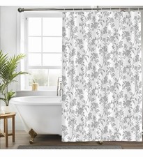 Seorsok Grey shower curtain — custom printed polyester bath curtain