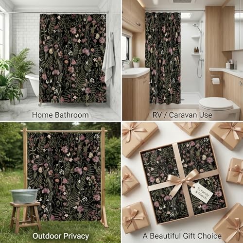 Custom Printed Bath Curtain — custom printed polyester bath curtain detail view