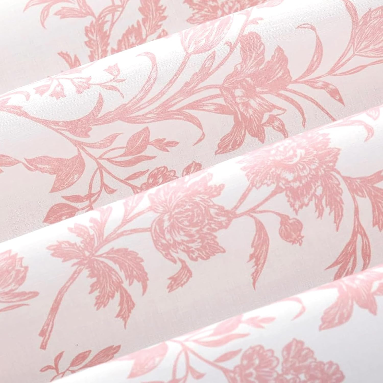 Custom Printed Bath Curtain — custom printed polyester bath curtain detail view