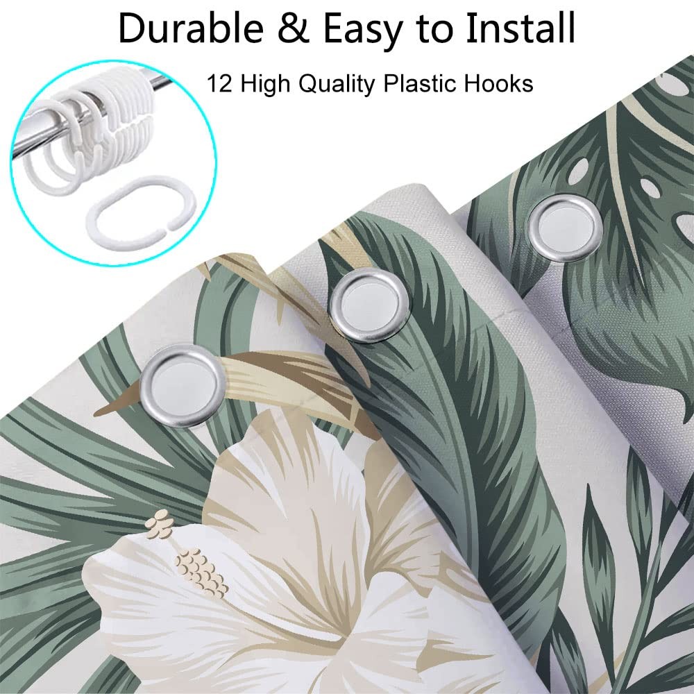 Custom Printed Bath Curtain — custom printed polyester bath curtain detail view