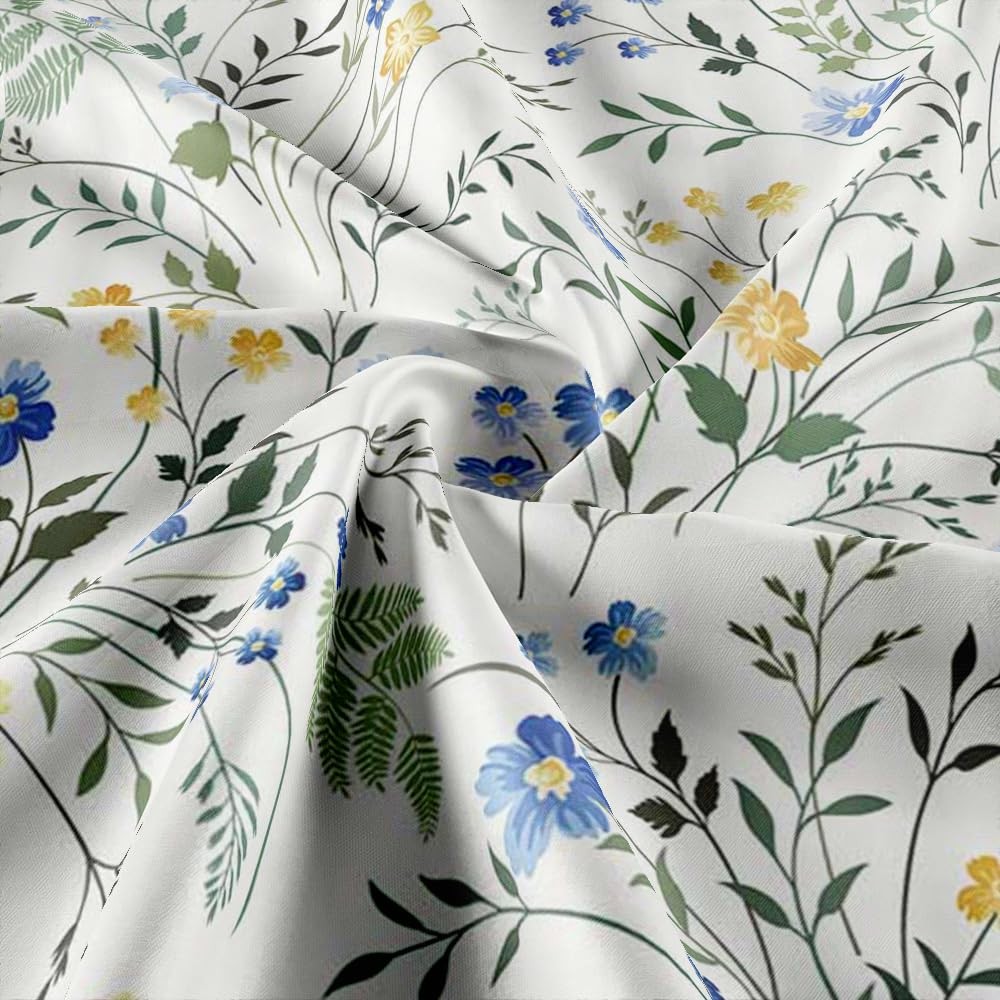 Custom Printed Bath Curtain — custom printed polyester bath curtain detail view