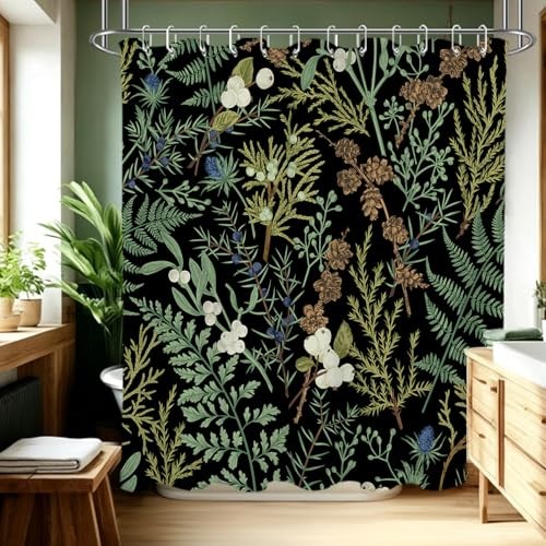 Custom Printed Bath Curtain — custom printed polyester bath curtain detail view