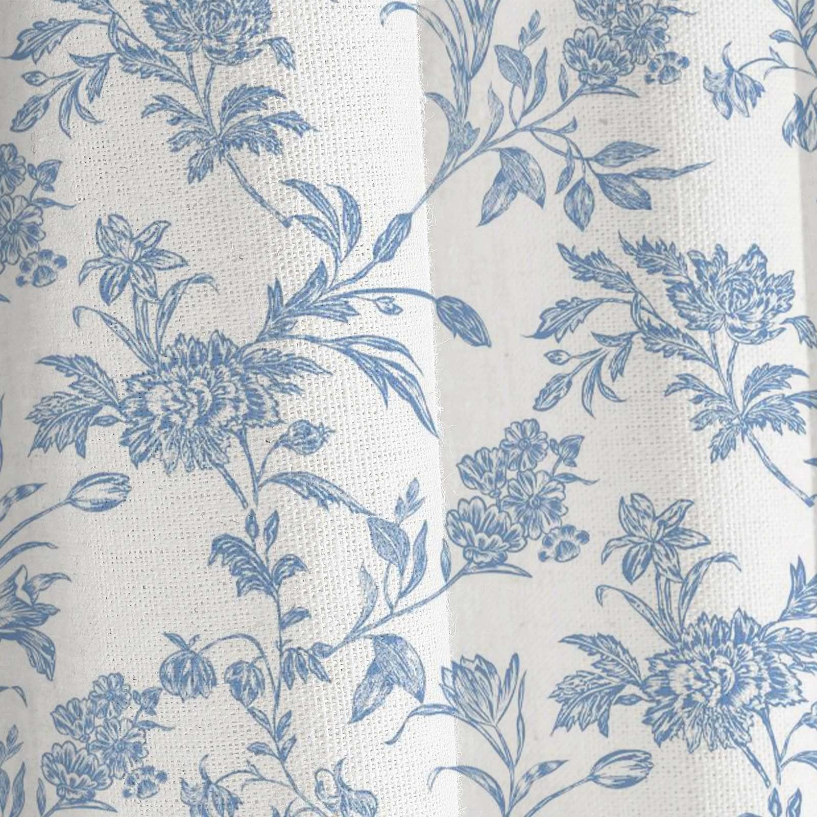 Custom Printed Bath Curtain — custom printed polyester bath curtain detail view