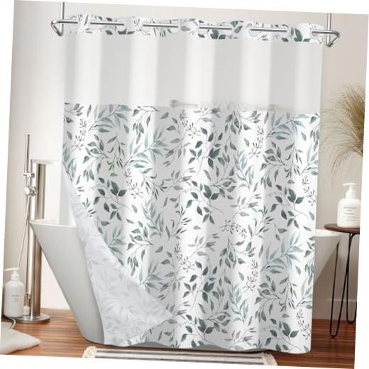 Custom Printed Bath Curtain — custom printed polyester bath curtain