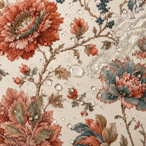 Custom Printed Bath Curtain — custom printed polyester bath curtain detail view