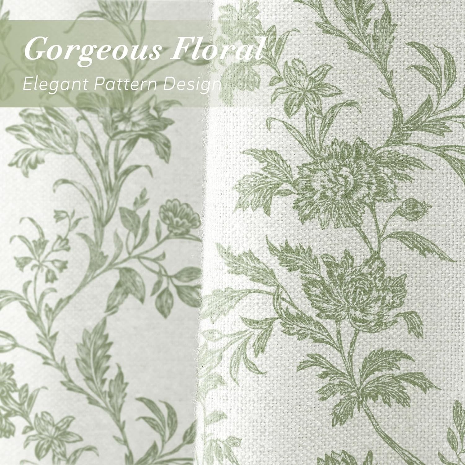 Custom Printed Bath Curtain — custom printed polyester bath curtain detail view