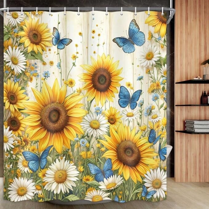 Custom Printed Bath Curtain — custom printed polyester bath curtain