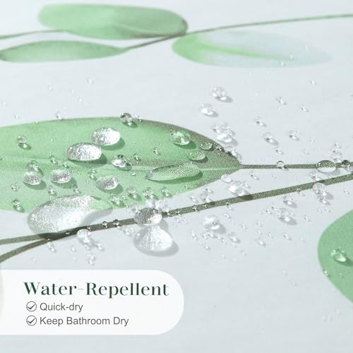 Custom Printed Bath Curtain — custom printed polyester bath curtain detail view
