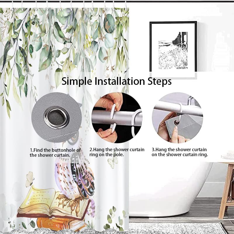 Custom Printed Bath Curtain — custom printed polyester bath curtain detail view