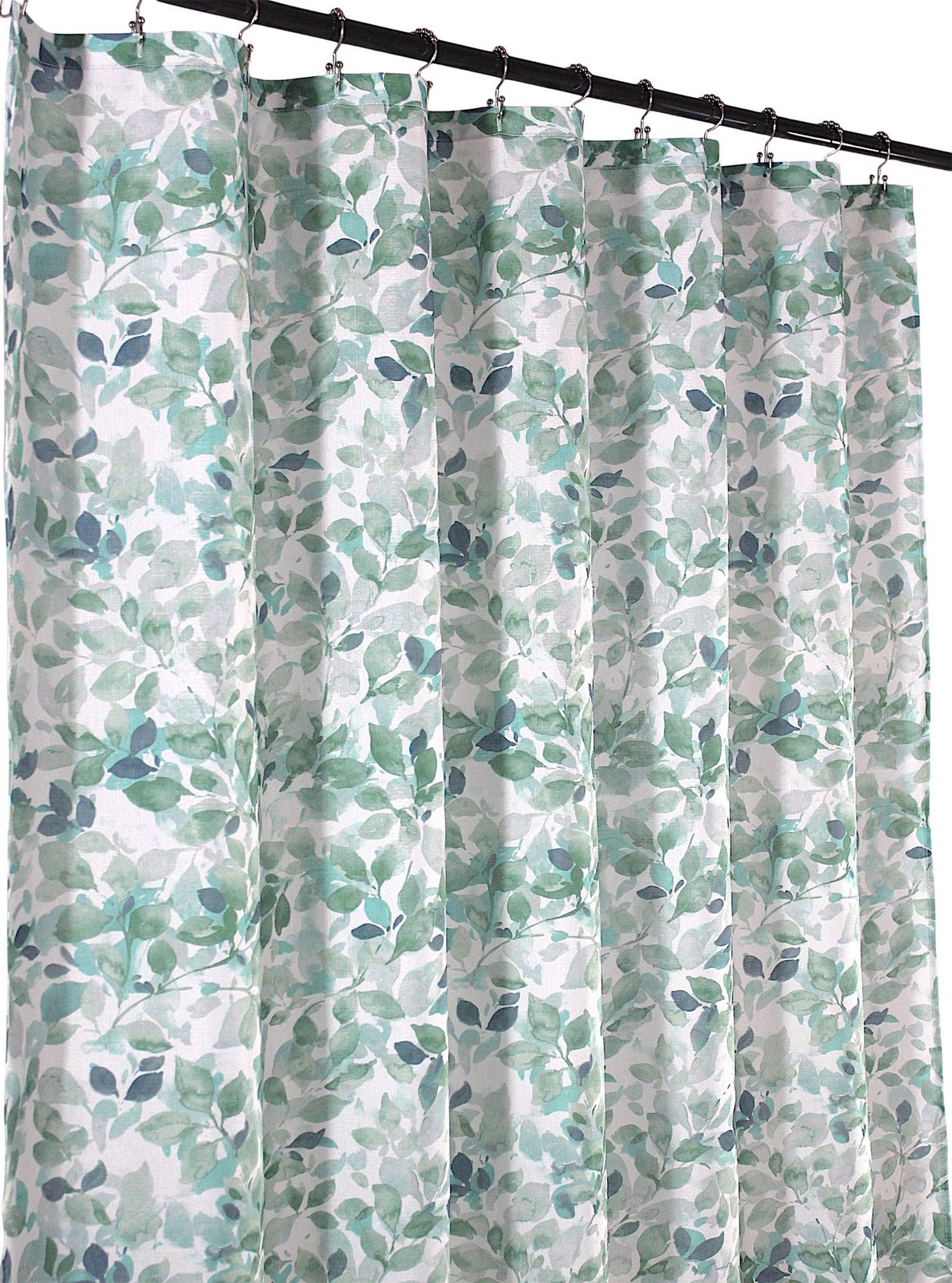 Custom Printed Bath Curtain — custom printed polyester bath curtain detail view