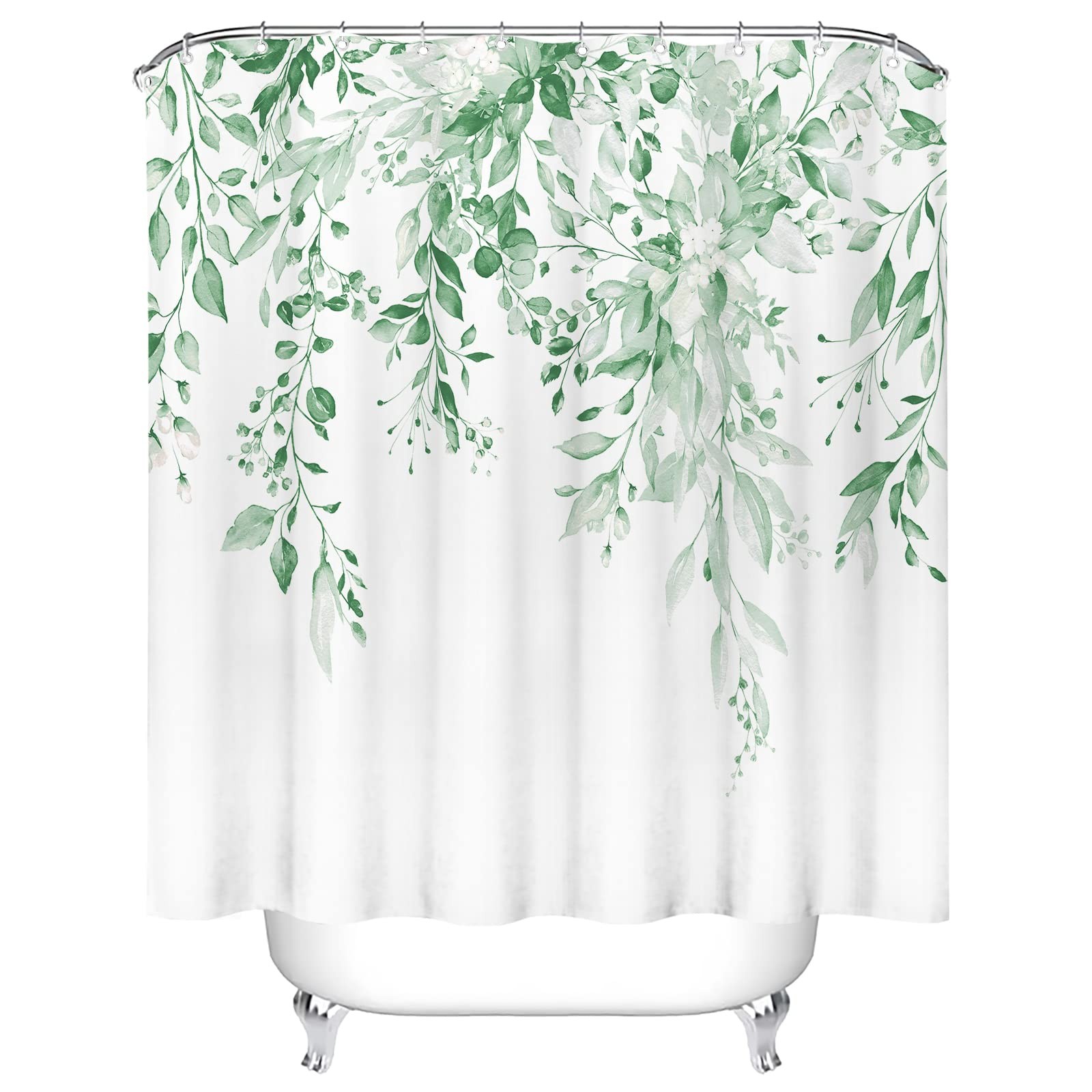 Custom Printed Bath Curtain — custom printed polyester bath curtain detail view