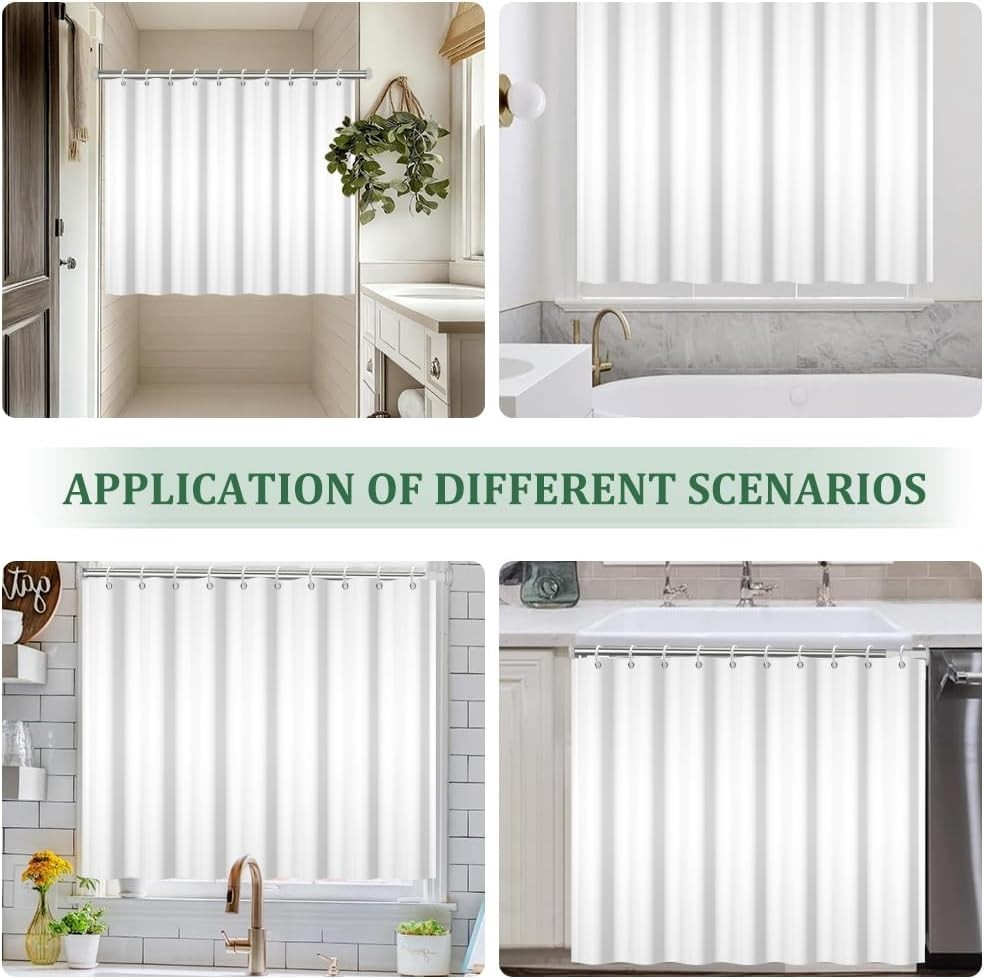 Custom Printed Bath Curtain — custom printed polyester bath curtain detail view