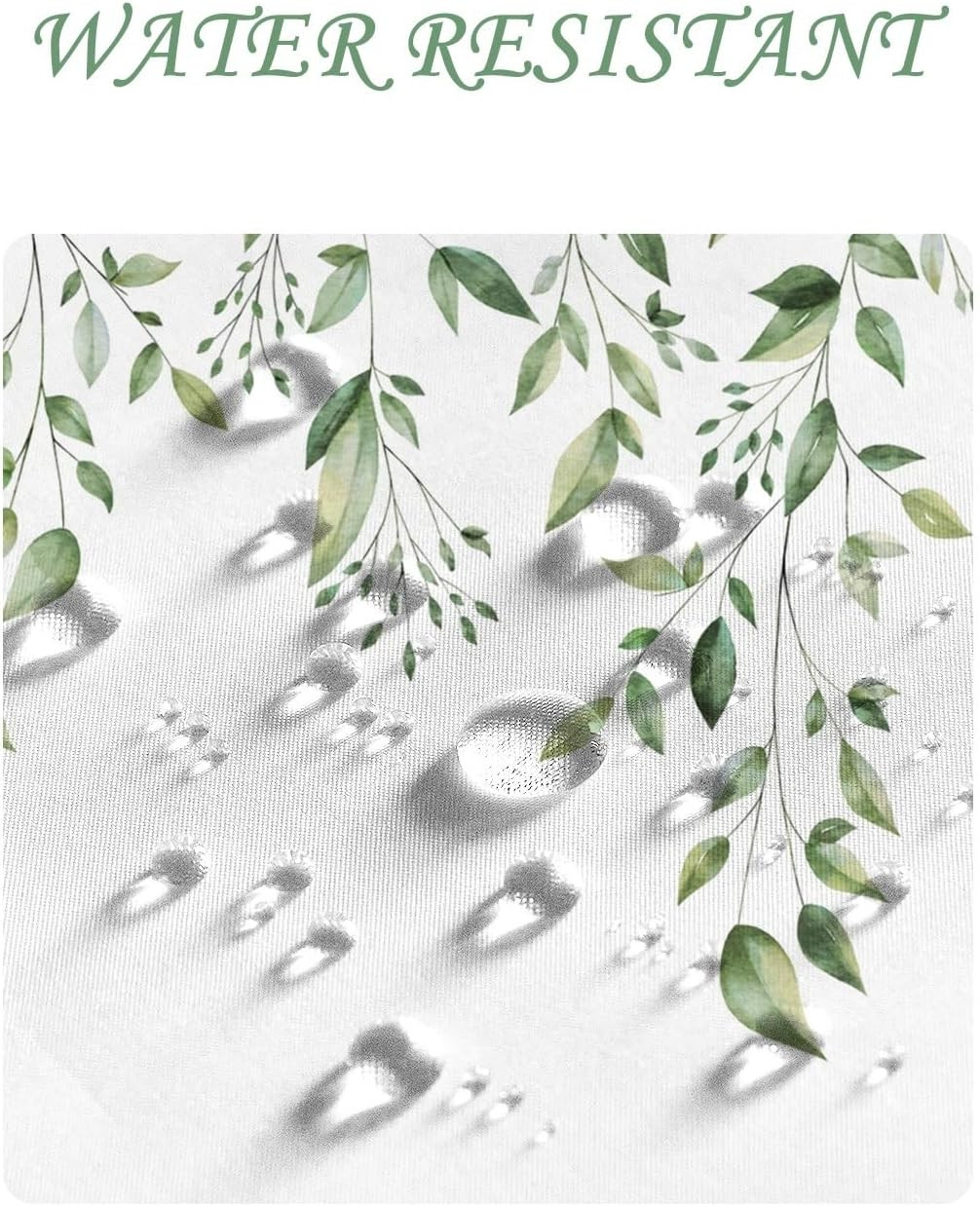 Custom Printed Bath Curtain — custom printed polyester bath curtain detail view