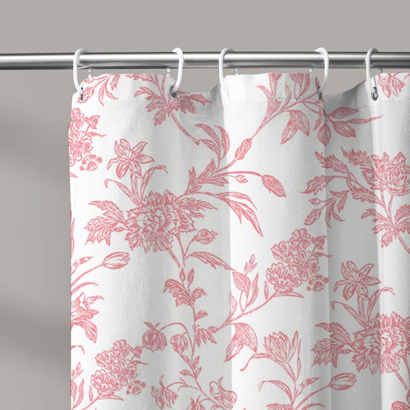 Custom Printed Bath Curtain — custom printed polyester bath curtain detail view