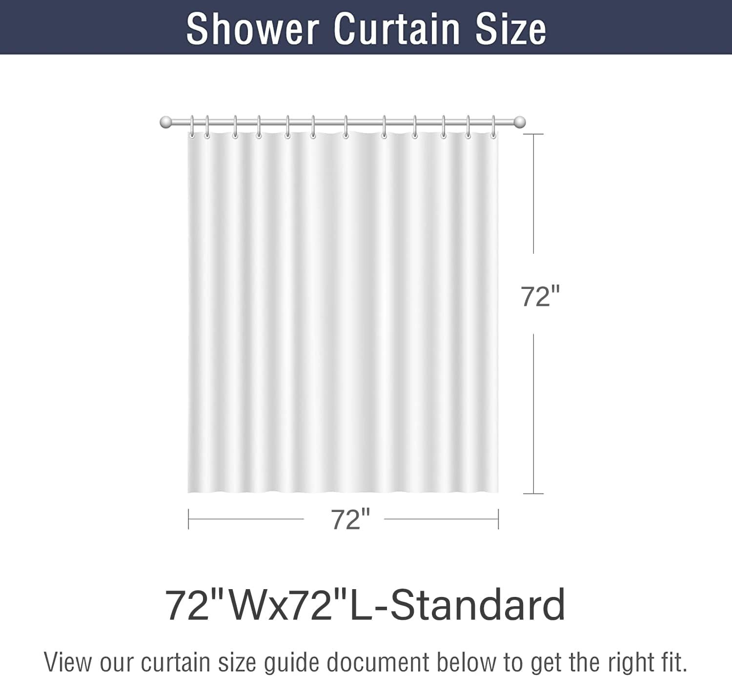Custom Printed Bath Curtain — custom printed polyester bath curtain detail view